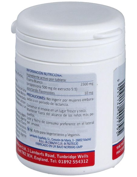 Espino Blanco 2500 mg (Flavonoides 10 mg) de Lamberts