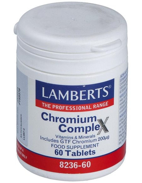 Complejo de Cromo (Con Vit B,C, Mag, Cu y Zn) de Lamberts