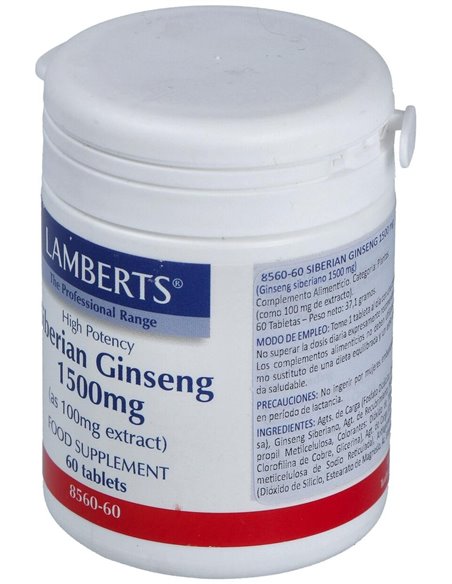 Ginseng Siberiano 1500 mg de Lamberts