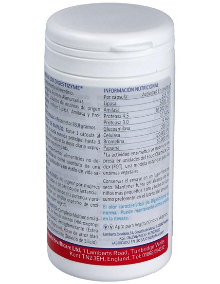 Digestizyme® (Enzimas vegetales) de Lamberts
