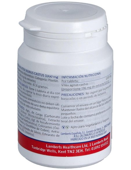 Vitex Agnus Castus 1000 mg de Lamberts