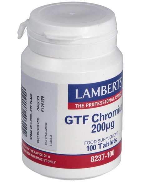 Cromo GTF 200 µg 100 Tabs. de Lamberts