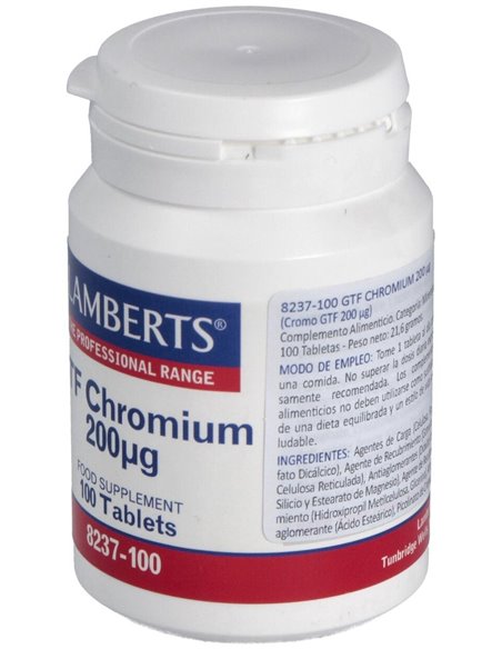 Cromo GTF 200 µg 100 Tabs. de Lamberts