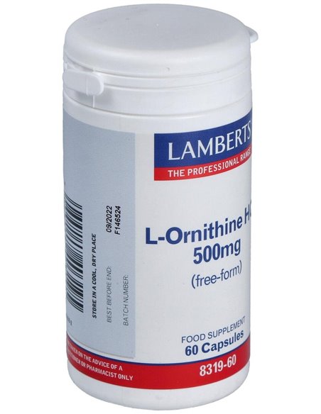 L-Ornitina HCl 500 mg de Lamberts
