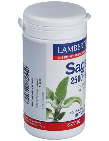 Salvia 2500 mg (2,5% de Ácido rosmarínico) de Lamberts