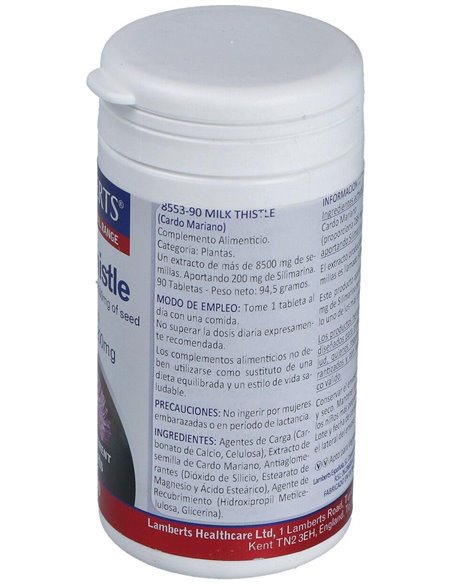 Cardo Mariano 6250 mg (200 mg de Silimarina) de Lamberts