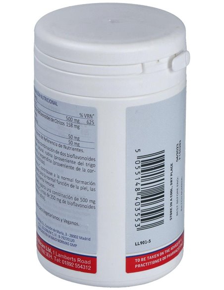 Rutina y Vitamina C 500 mg con Bioflavonoides 90 Tabs. de Lamberts