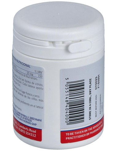 Zinc 15 mg (Como citrato) de Lamberts