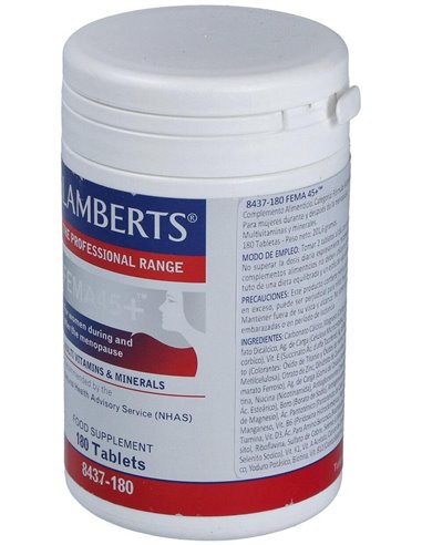 FEMA 45+ (Durante y después de la Menopausia) 180 Tabs. de Lamberts