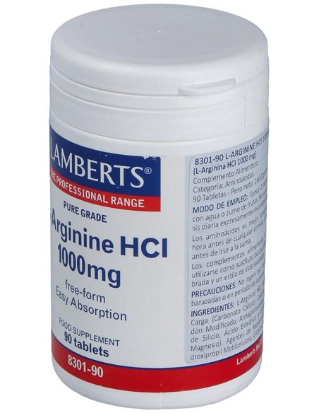 L-Arginina HCl 1000 mg de Lamberts