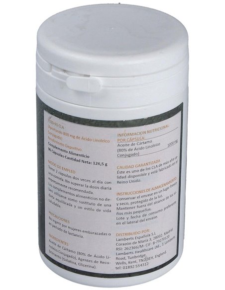 CLA Cápsulas  90 Caps. de Lamberts