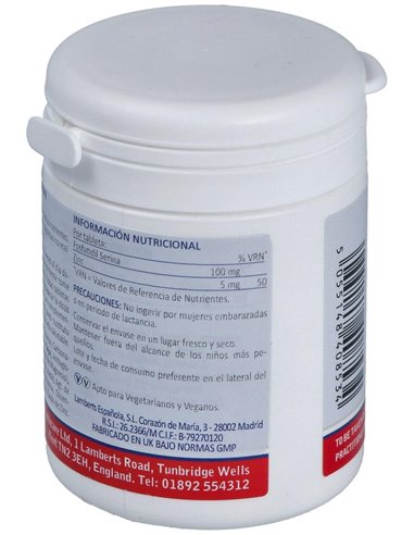 Fosfatidil Serina 100 mg con Zinc 5 mg 60 Tabs. de Lamberts