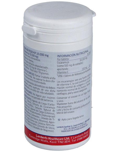 Escaramujo 10.000 mg 60 Tabs. de Lamberts