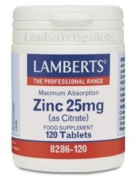 Zinc 25 mg (Como citrato) de Lamberts