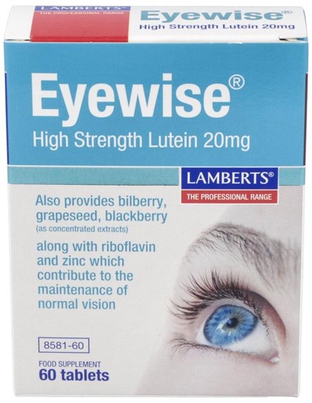 Eyewise® (Luteína, Zeaxantina,Plantas, Vit, Min) de Lamberts