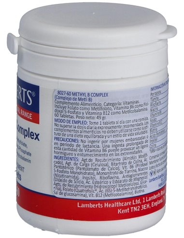 Methyl B Complex 60 Tabs. de Lamberts