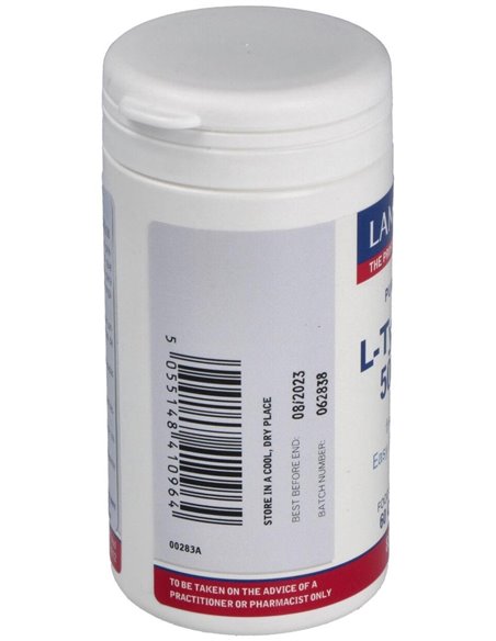 L-Tirosina 500 mg 60 Caps. de Lamberts