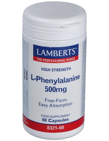 L-Fenilalanina 500 mg 60 Caps. de Lamberts