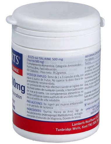 Taurina 500 mg de Lamberts