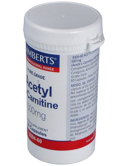 L-Acetil Carnitina HCl 500 mg de Lamberts