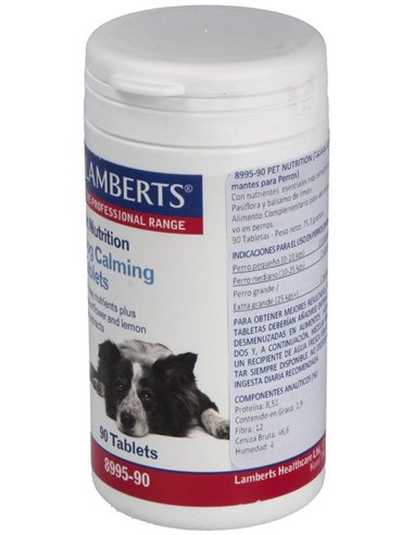 Tabletas Calmantes para Perros 90 Tabs. de Lamberts