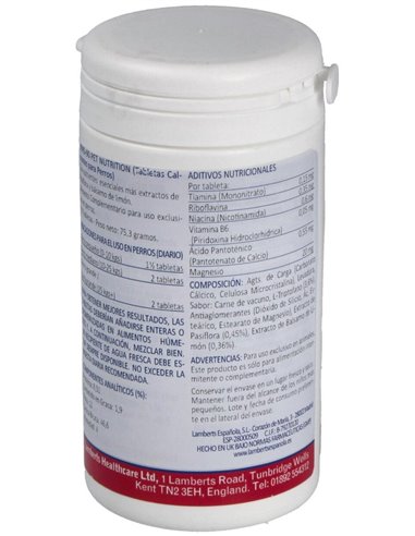 Tabletas Calmantes para Perros 90 Tabs. de Lamberts