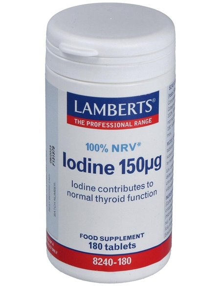 Yodo 150 µg (Como yoduro de potasio) de Lamberts