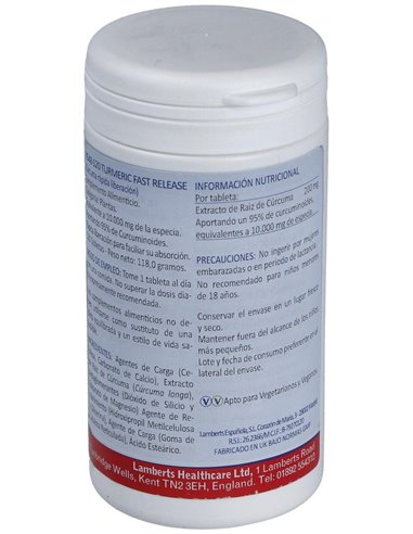 Cúrcuma de Liberación Rápida de Lamberts