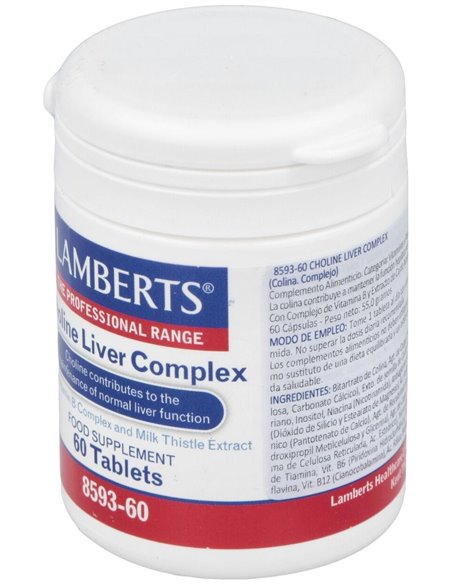 Choline Liver Complex (Cardo Mariano y Vit. B) 60 Tabs. de Lamberts