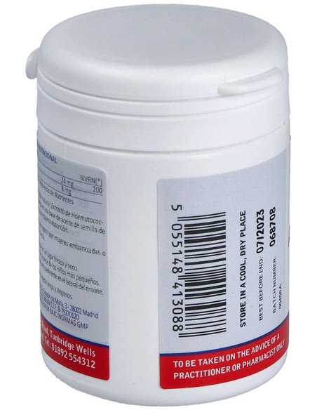 Astaxantina 8 mg con Vitamina E Natural 30 Caps. de Lamberts