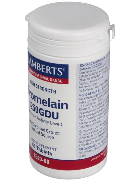 Bromelina 1250 GDU de Lamberts