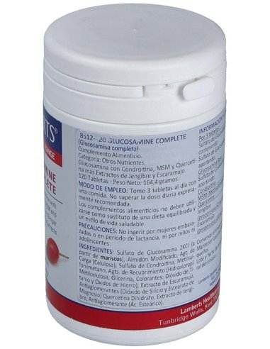 Glucosamina Completa 120 Tabs. de Lamberts