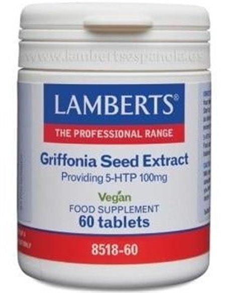 5HTP 100 mg (Extracto de semillas de Griffonia)  60 Tabs. de Lamberts