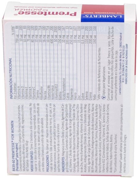 Premtesse® (Multi para la edad menstrual) de Lamberts