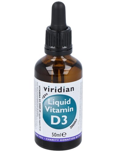 Vitamina D3 2000Iu Liquida Vegana 50Ml. de Viridian