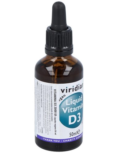 Vitamina D3 2000Iu Liquida Vegana 50Ml. de Viridian