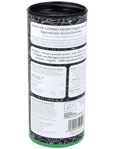 Aceite De Comino Negro 200 Ml Bio de Viridian