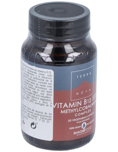 Vitamina B12 500Mcg Complex (Metilcobalamina) 50Vc de Terranova