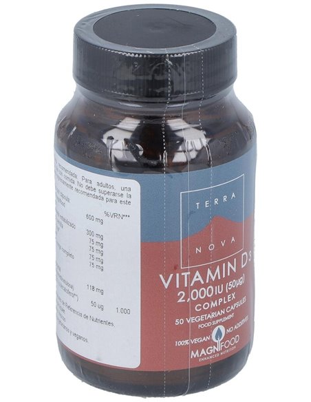 Vitamina D3 2.000 Ui (50 ?g) Complex 50 Vcáps de Terranova