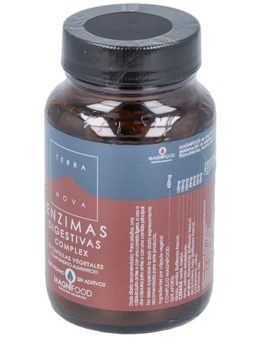 Enzimas Digestivas Complex 50 Vcáps de Terranova