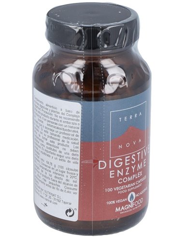 Enzimas Digestivas Complex 100 Vcáps de Terranova
