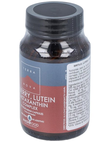 Mirtilo, Luteina Y Astaxantina Complex 50Cap. de Terranova