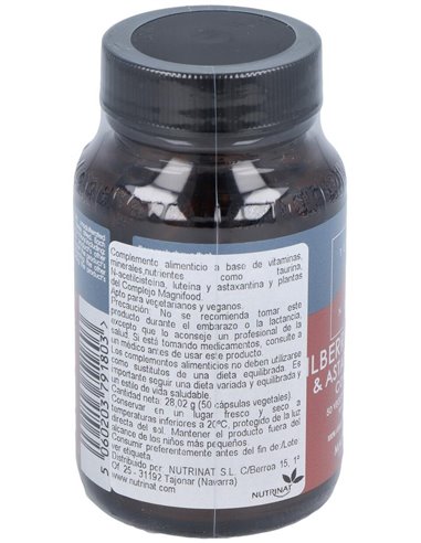 Mirtilo, Luteina Y Astaxantina Complex 50Cap. de Terranova