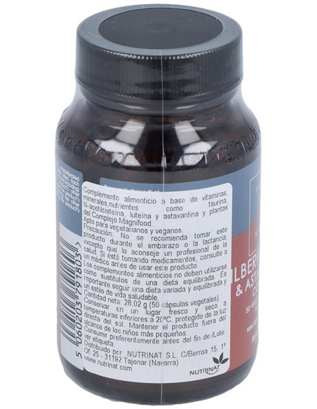 Mirtilo, Luteina Y Astaxantina Complex 50Cap. de Terranova