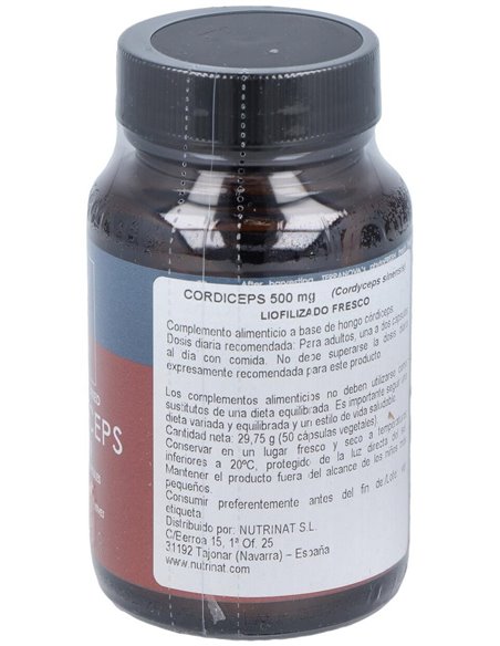 Cordiceps 500Mg. 50Vcap. de Terranova