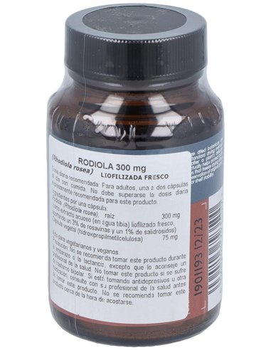 Rodiola 300 Mg (Rhodiola Rosea) 50 Vcáps de Terranova