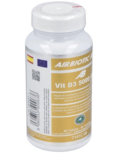 Vitamina D3 5000Ui 90Comp. de Airbiotic