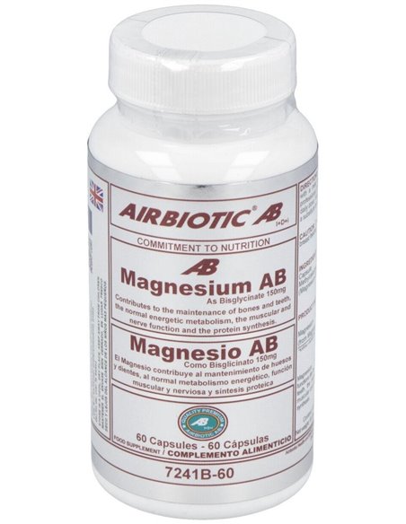 Magnesium Bisglicinato 150Mg. 60Cap. de Airbiotic