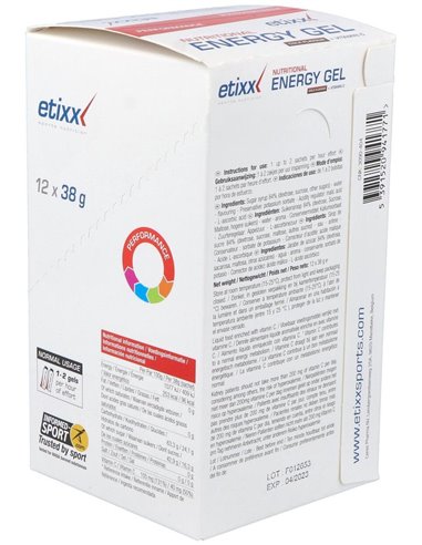 Etixx Energy Nutritional Gel Sabor Cola 12Ud. de Etixx