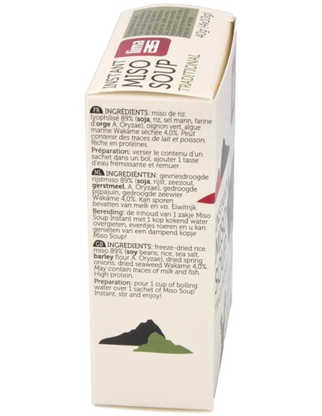 Sopa Miso Tradicional Instantanea 4Sbrs. Bio Vegan de Lima